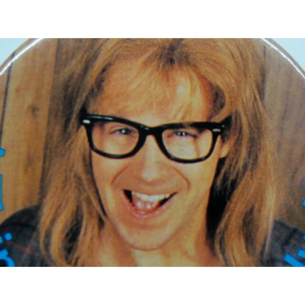 Vintage "I Think Im Gonna Hurl!" Waynes World Pinback Button 2" Diameter Humor C